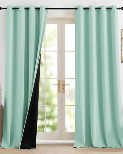 True Blackout Curtains -Door Curtains 7 Feet